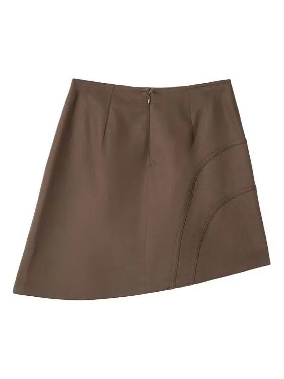 Юбка (WMNS) Puma Own The Spotlight Skirt 'Brown' 628229-13 — изображение 1 из 3, коричневый