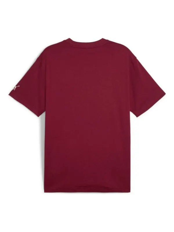 Футболка herren team for the fanbase t-shirt 'red' Puma — изображение 2 из 2, красный