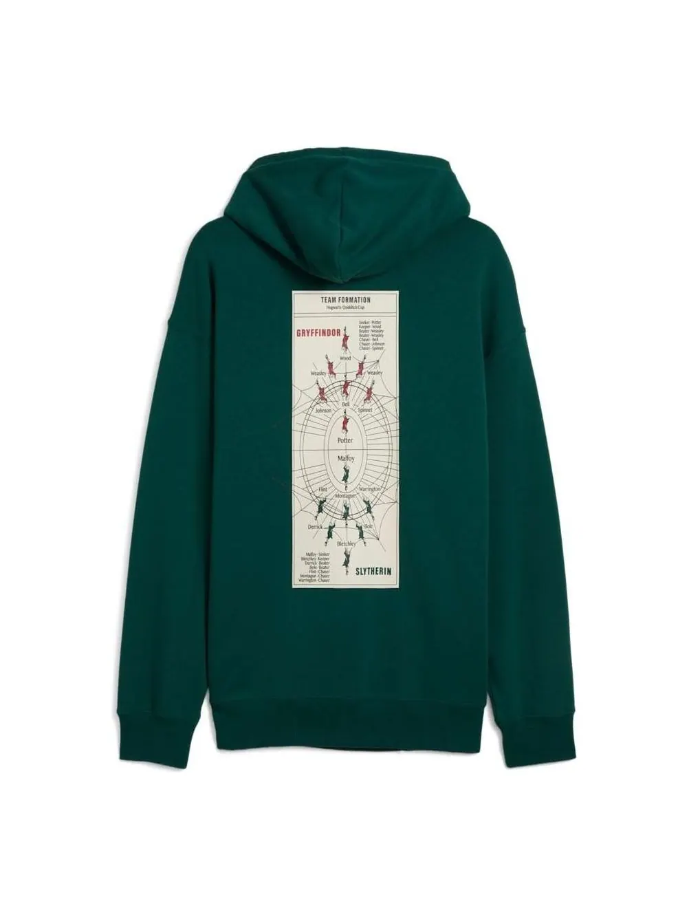 Худи PUMA x Harry Potter Relaxed Hoodie 'Slytherin' — изображение 1 из 2, зеленый