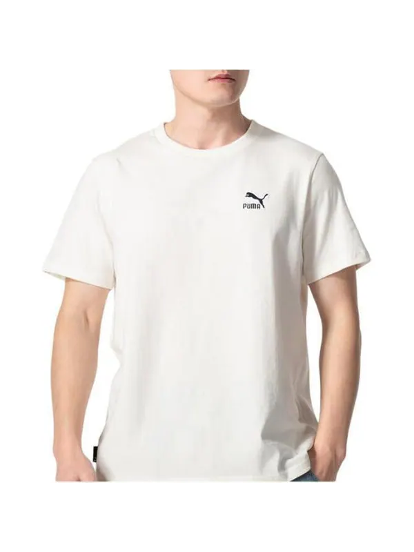Футболка logo sports t-shirt 'white' Puma — изображение 3 из 4, белый