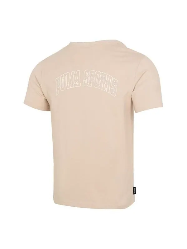 Футболка logo sports t-shirt 'khaki' Puma — изображение 2 из 4, хаки