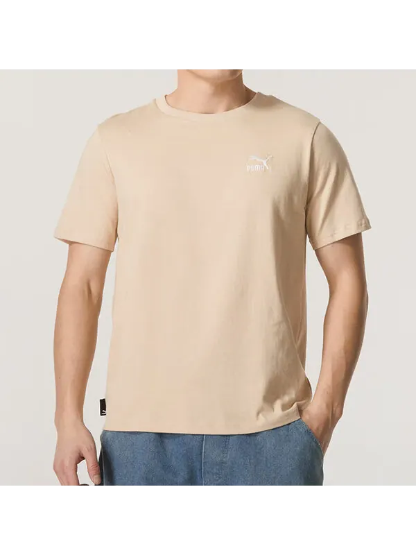 Футболка logo sports t-shirt 'khaki' Puma — изображение 3 из 4, хаки