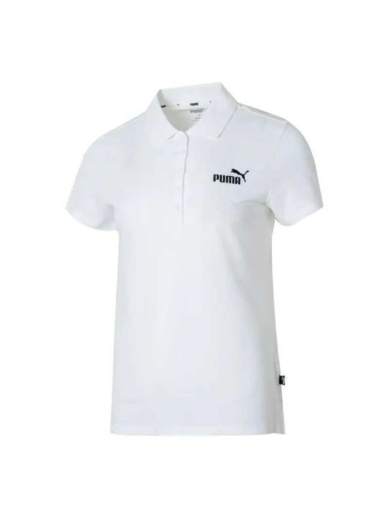 Поло (WMNS) PUMA Logo Polo 'White' 630564-02 — 1