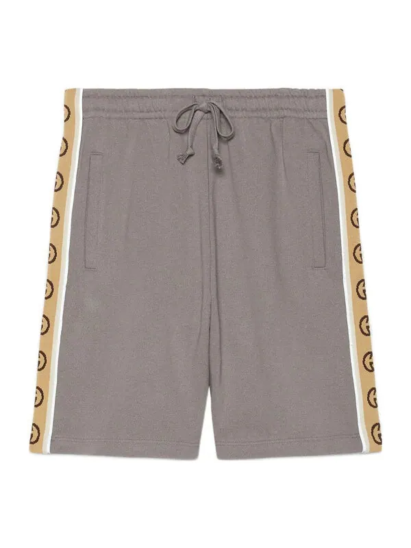 Шорты Gucci cotton jersey shorts 'grey'
