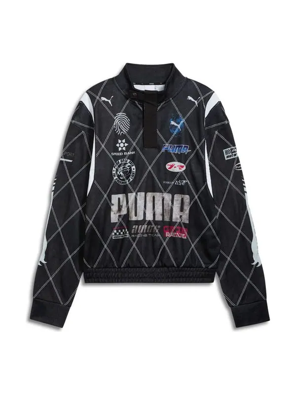 Свитер x a$ap rocky distressed sweatshirt 'black' Puma