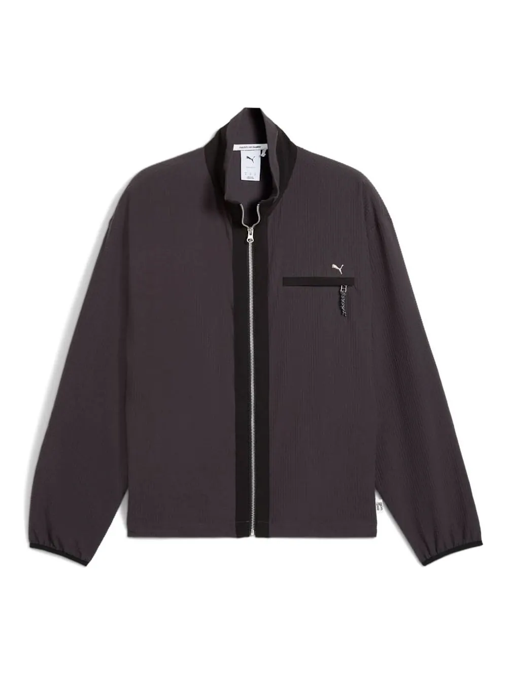 Куртка Puma MMQ Waffle Jacket 'Flat Dark Gray' — изображение 1 из 2, темный серый