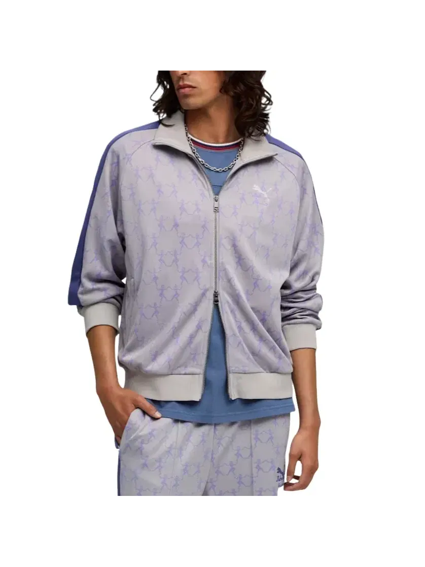 Мужская куртка с принтом PUMA x Kidsuper T7 Track Jacket — изображение 3 из 5, серый