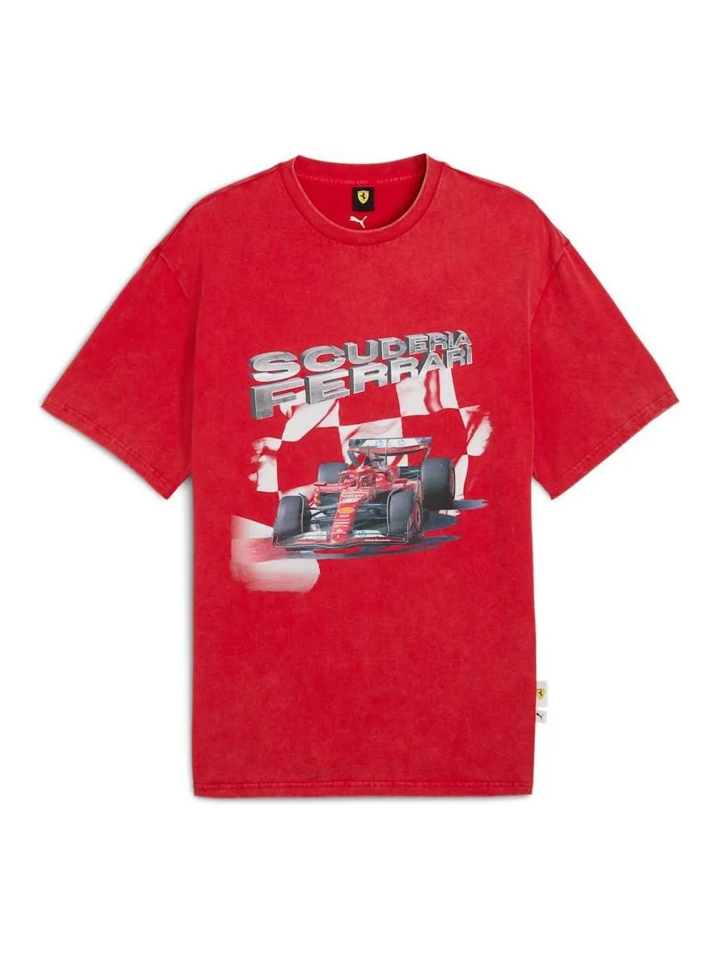 Футболка Puma x Scuderia Ferrari с графическим принтом 'Rosso Corsa' — изображение 1 из 2, красный