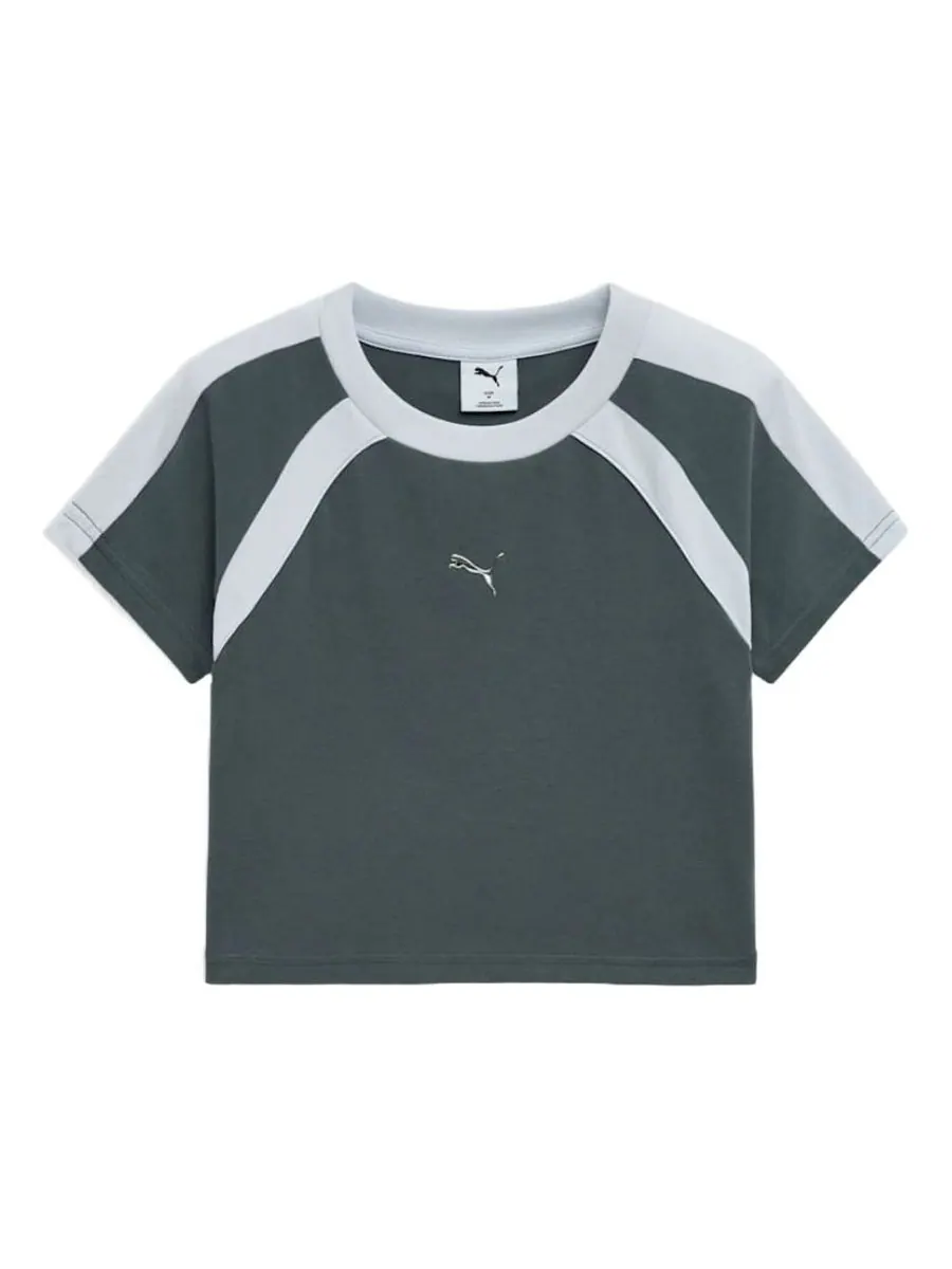 Футболка (WMNS) PUMA Dare To T-Shirt 'Mineral Gray' — изображение 1 из 2, серый