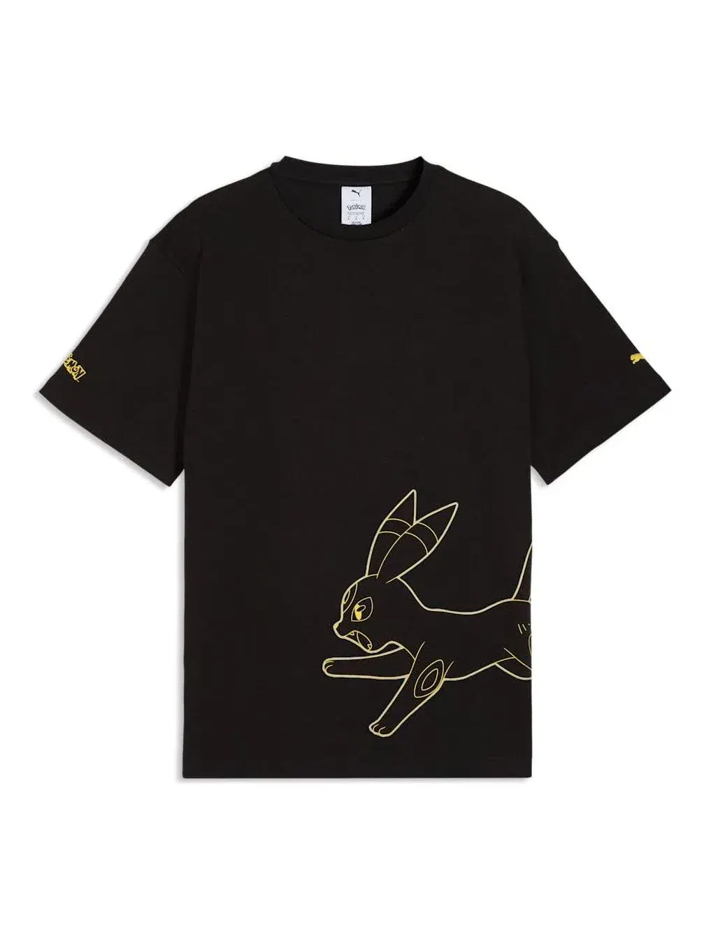 Футболка PUMA x Pokemon Relaxed Graphic T-Shirt 'PUMA Black' 634914-01 — изображение 1 из 2, черный