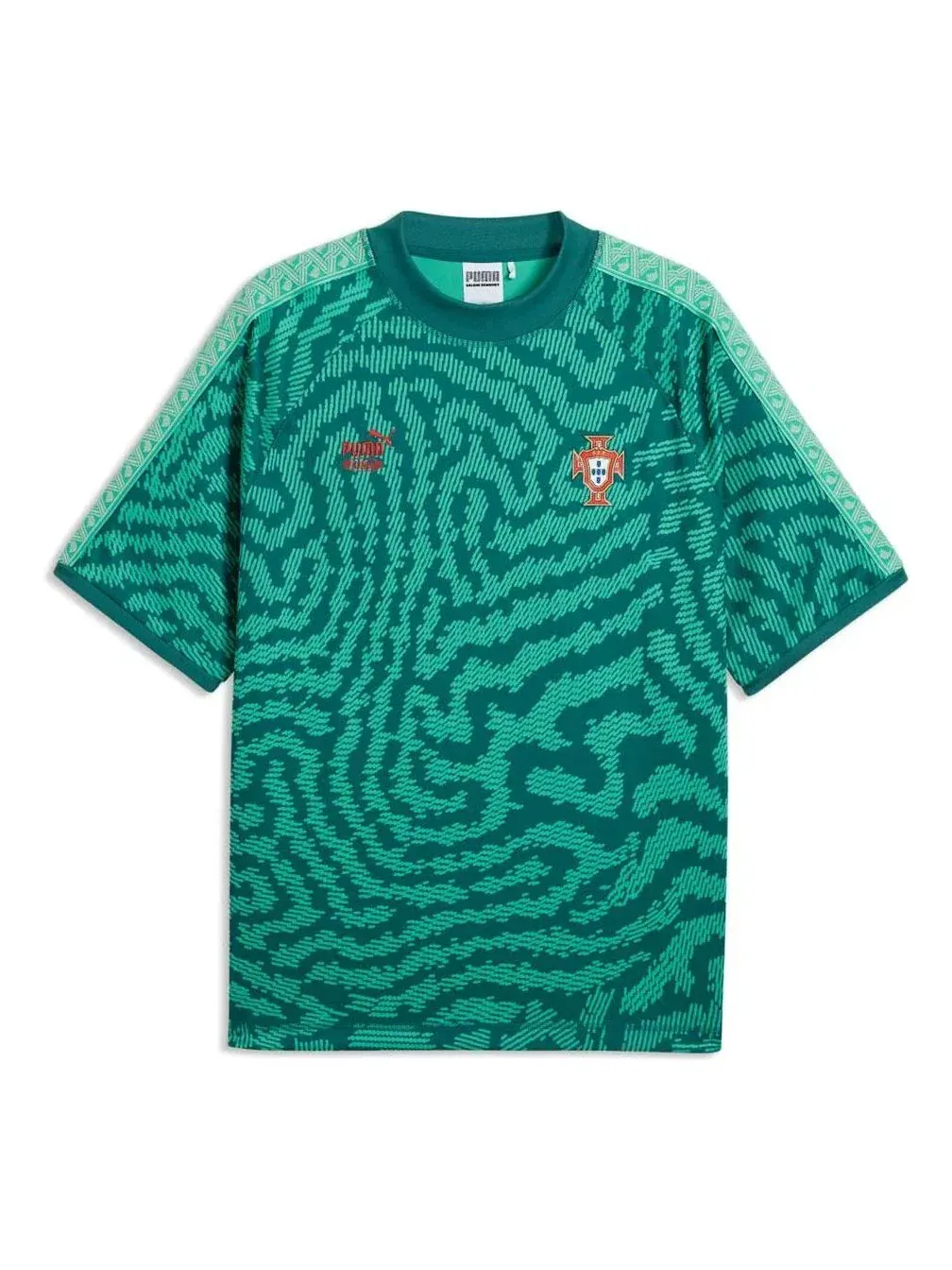 Футболка PUMA x PORTUGAL x SALEHE BEMBURY KING Jersey 'Vibrant Green' 635101-40 — изображение 1 из 2, зеленый
