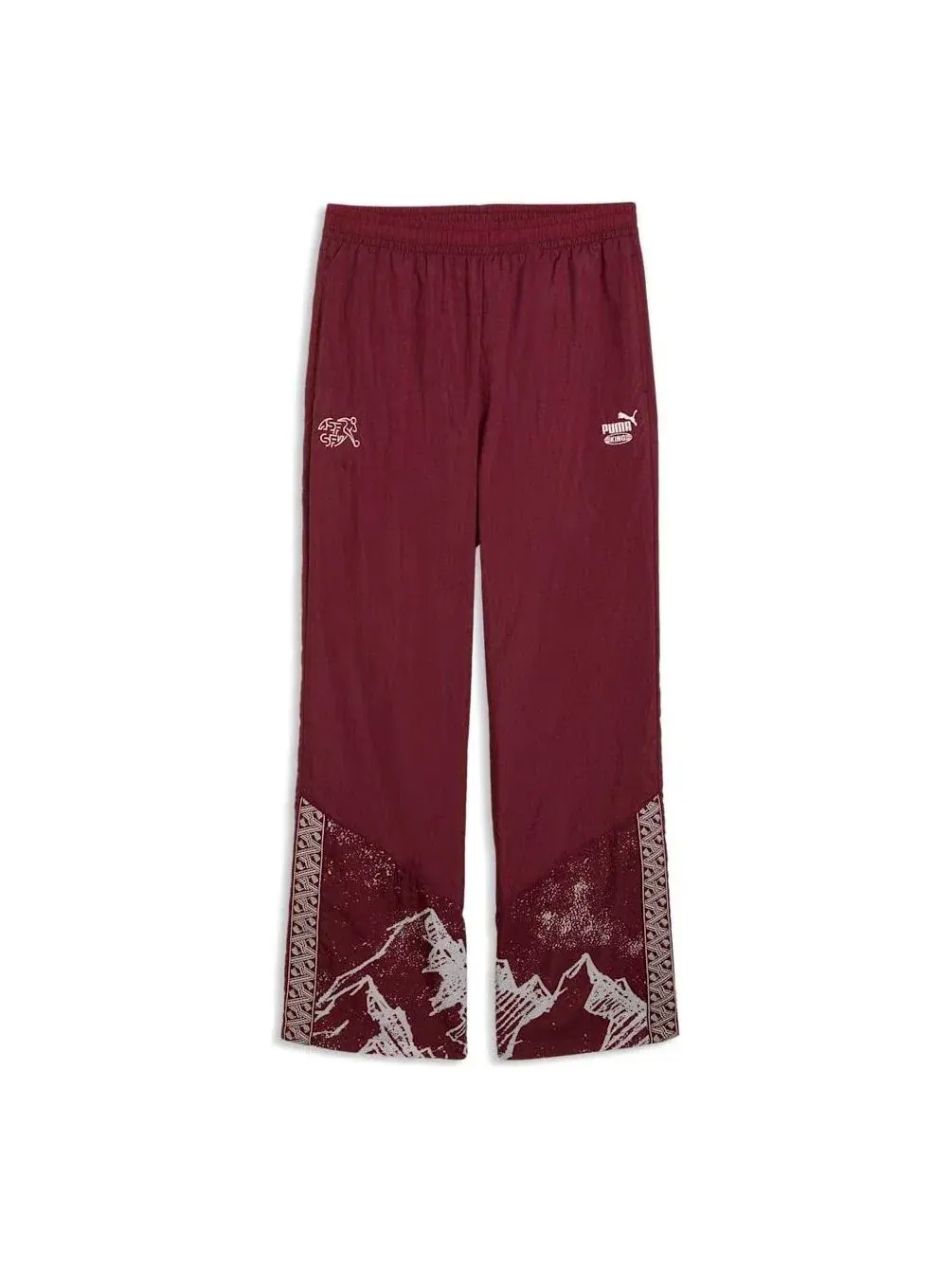 Спортивные брюки PUMA x SWITZERLAND x SALEHE BEMBURY KING 'Team Regal Red' 635106-78 — изображение 1 из 2, красный
