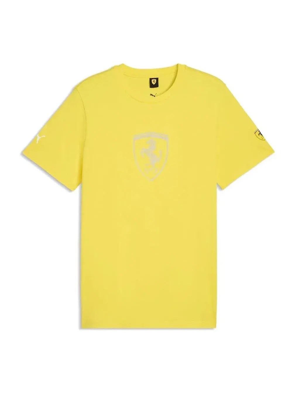 Футболка PUMA x Scuderia Ferrari Tonal Shield 'Speed Yellow' — изображение 1 из 2, желтый