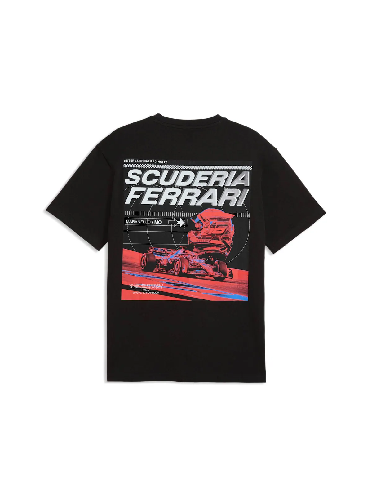 Футболка Puma x Scuderia Ferrari Speed 'Puma Black' — изображение 2 из 2, черный