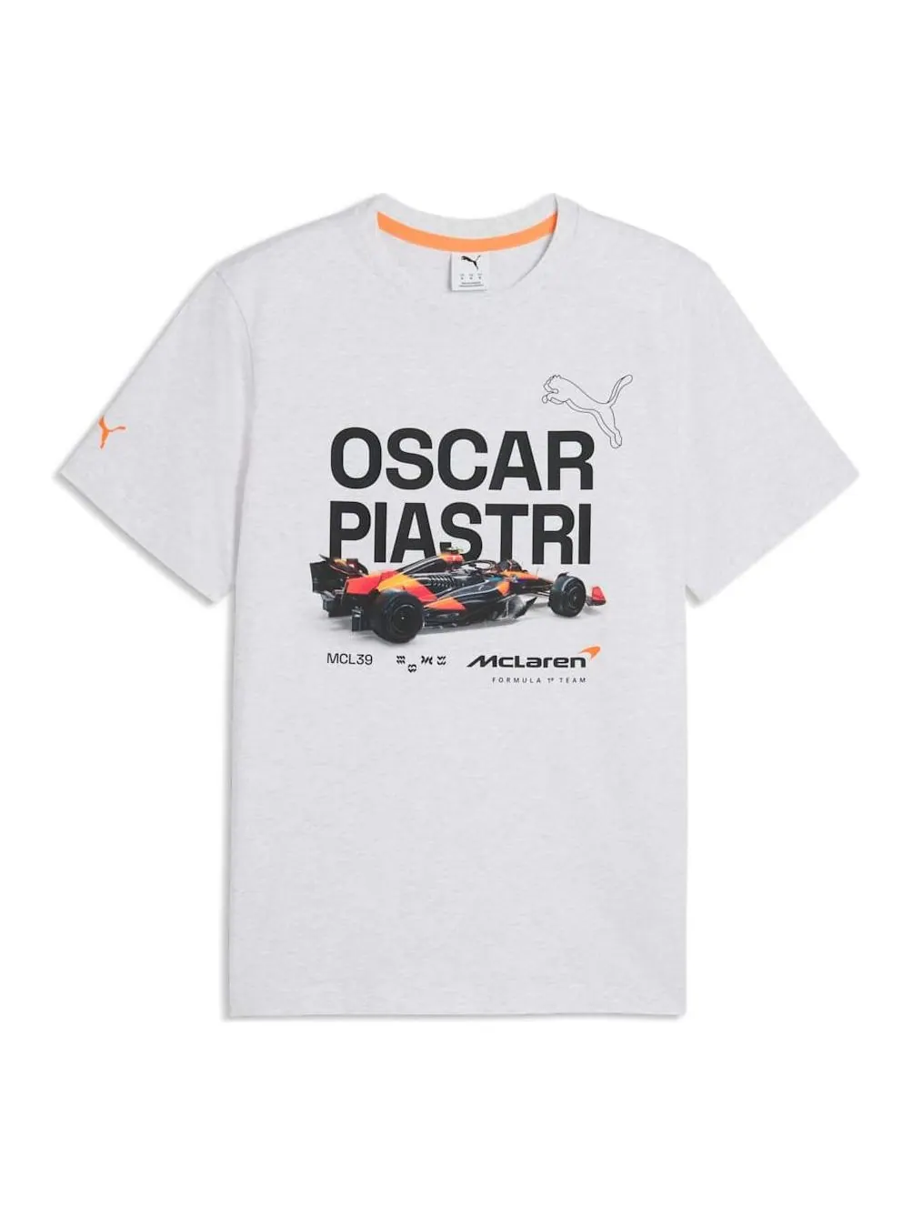 Футболка Puma x McLAREN RACING Piastri 'White Glow Heather' — изображение 1 из 2, белый