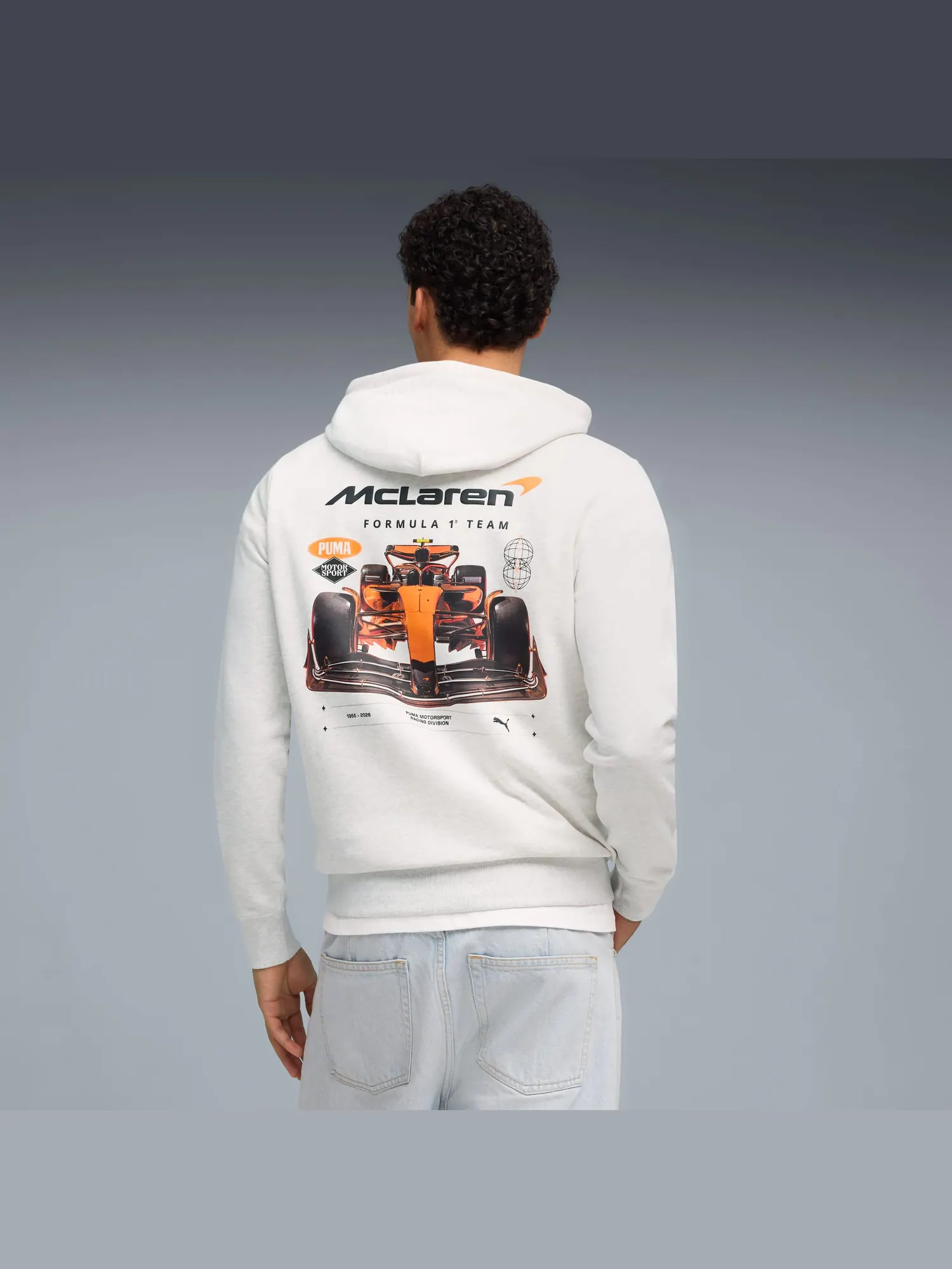 Худи Puma McLaren Racing Graphic Hoodie — изображение 4 из 5, белый