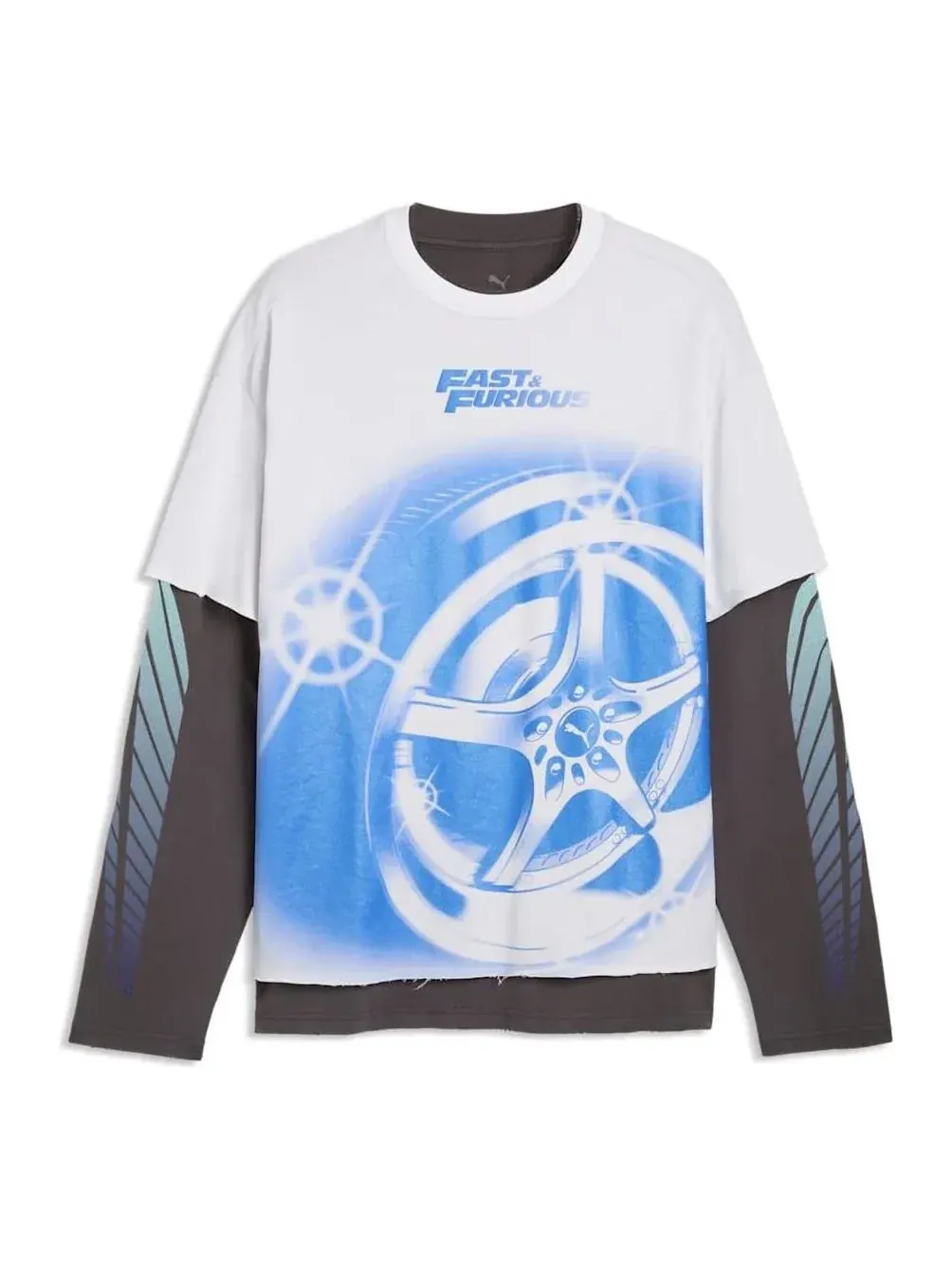 Футболка с длинными рукавами PUMA x FAST & FURIOUS — изображение 1 из 2, белый