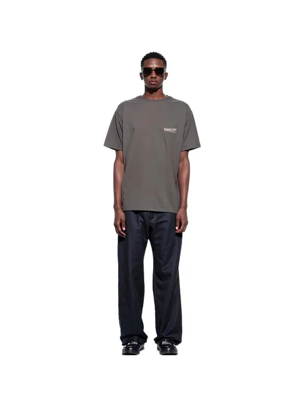Футболка political campaign t-shirt large fit 'grey' Balenciaga — изображение 3 из 4, серый
