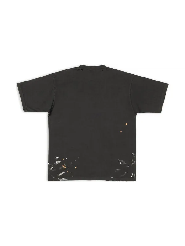 Футболка 90/10 t-shirt large fit 'black' Balenciaga — изображение 2 из 4, черный