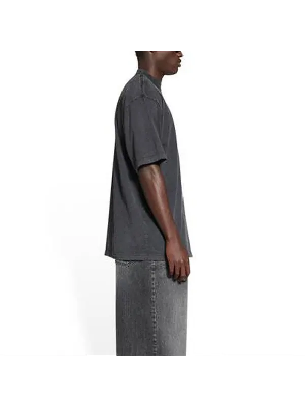 Футболка property vintage t-shirt large fit 'washed black' Balenciaga — изображение 4 из 4, черный