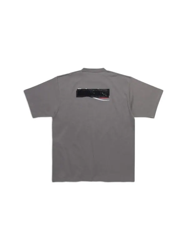 Футболка gaffer t-shirt large fit 'grey' Balenciaga — изображение 2 из 2, серый