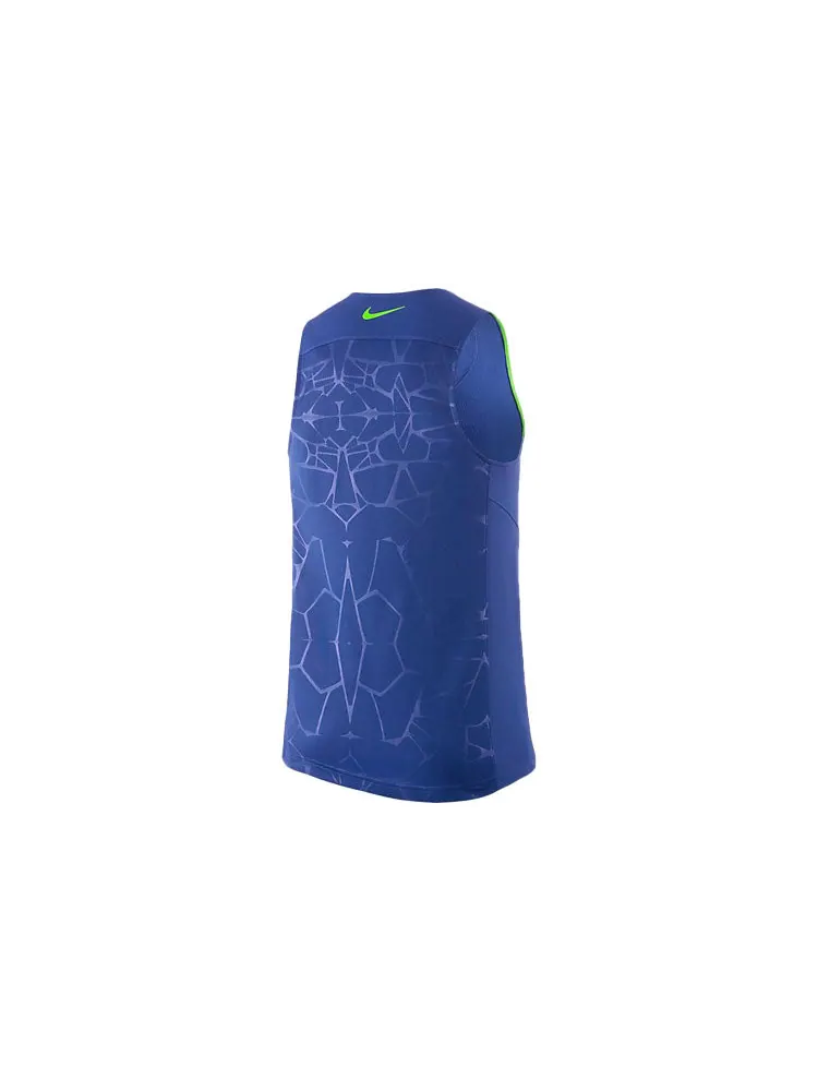 Джерси Men's Nike Sleeveless Casual Sports Basketball Jersey/Vest Blue — изображение 2 из 2, синий