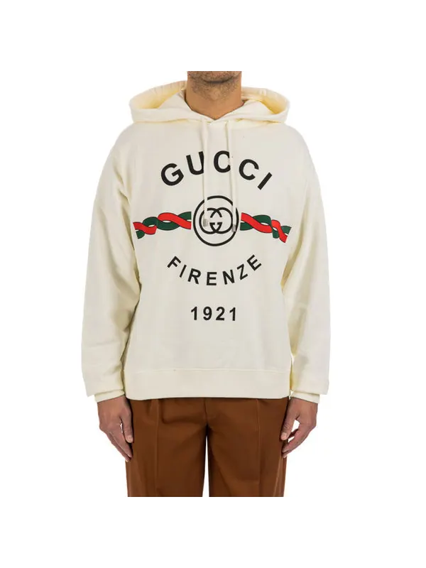Толстовка Gucci Firenze 1921 Hoodie — изображение 3 из 4, белый
