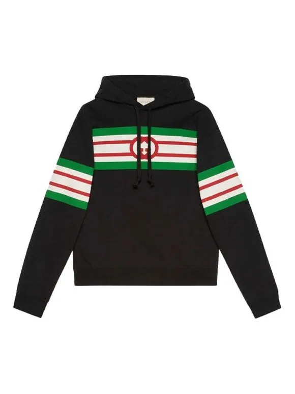 Толстовка GUCCI Interlocking G Print Hoodie — изображение 1 из 4, черный