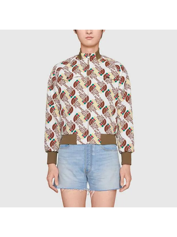 Куртка The North Face Crossover Webbing Printing Aviator Jacket — изображение 2 из 4, коричневый