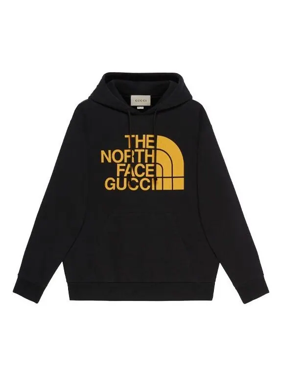 Толстовка Gucci x The North Face Crossover Printing Pullover, с длинным рукавом — изображение 1 из 4, черный