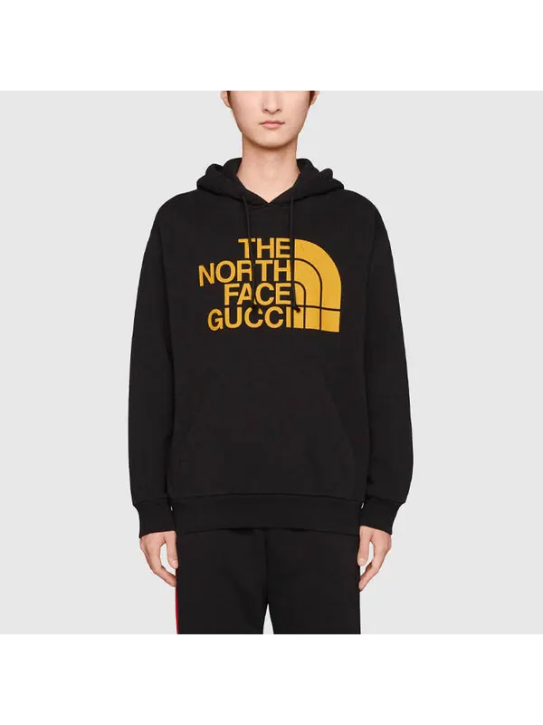 Толстовка Gucci x The North Face Crossover Printing Pullover, с длинным рукавом — изображение 4 из 4, черный