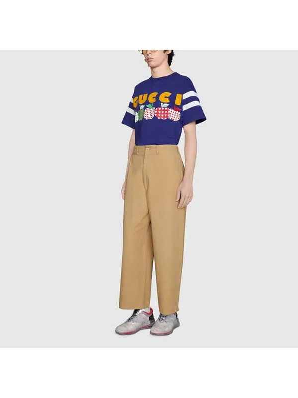 Футболка Gucci Les Pommes Apple Tee — изображение 4 из 4, фиолетовый