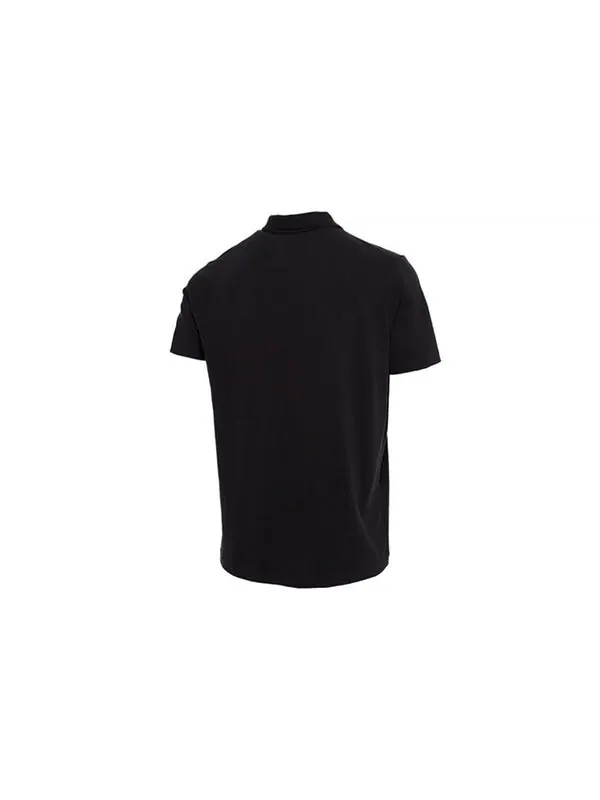 Рубашка поло ess polo shirt 'black' Puma — изображение 2 из 4, черный