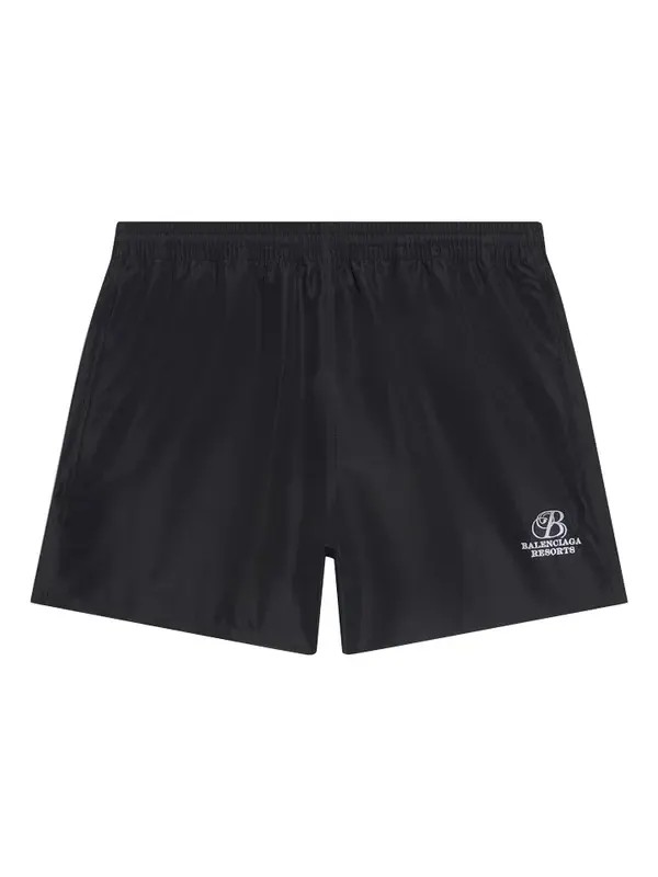 Шорты swim short 'black' Balenciaga — изображение 1 из 2, черный