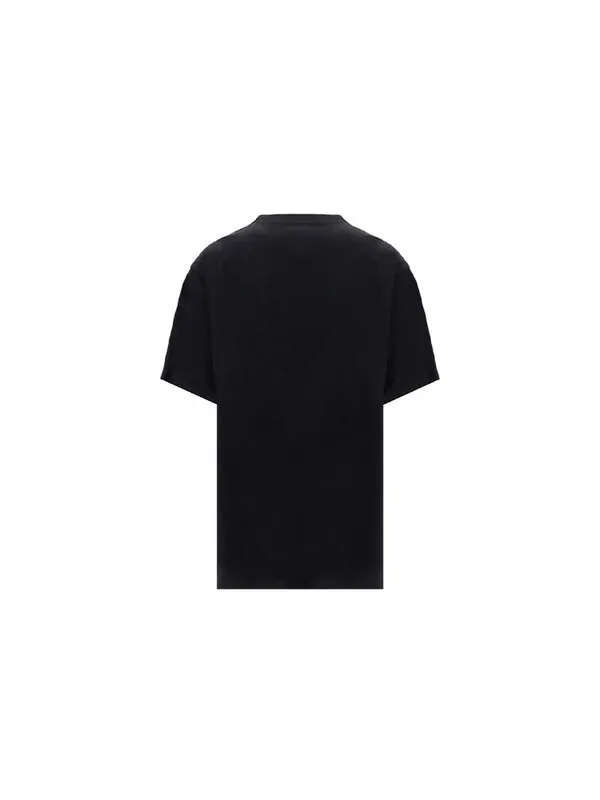 Футболка sporty b crewneck t-shirt 'black' Balenciaga — изображение 2 из 4, черный