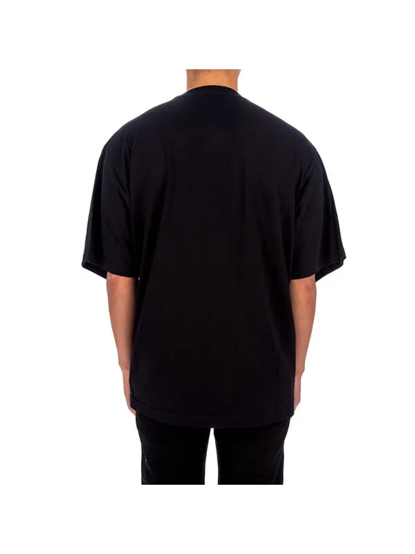 Футболка sporty b crewneck t-shirt 'black' Balenciaga — изображение 4 из 4, черный