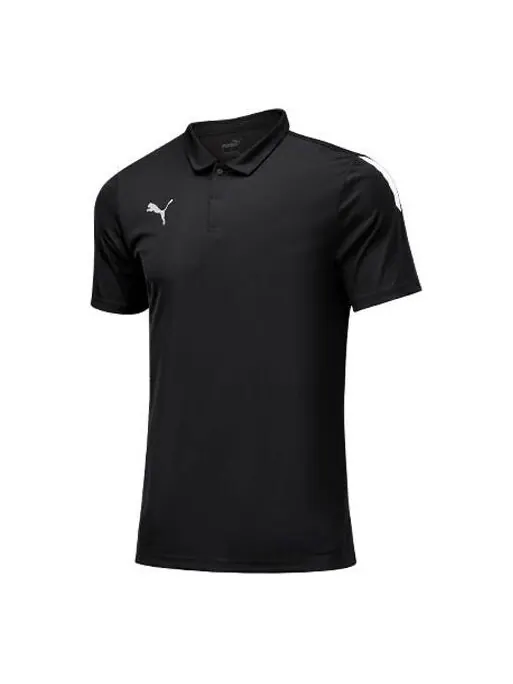 Рубашка поло polo shirt 'black' Puma — изображение 1 из 2, черный