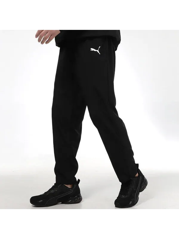 Брюки teamrise tracksuit pants 'black' Puma — изображение 3 из 4, черный