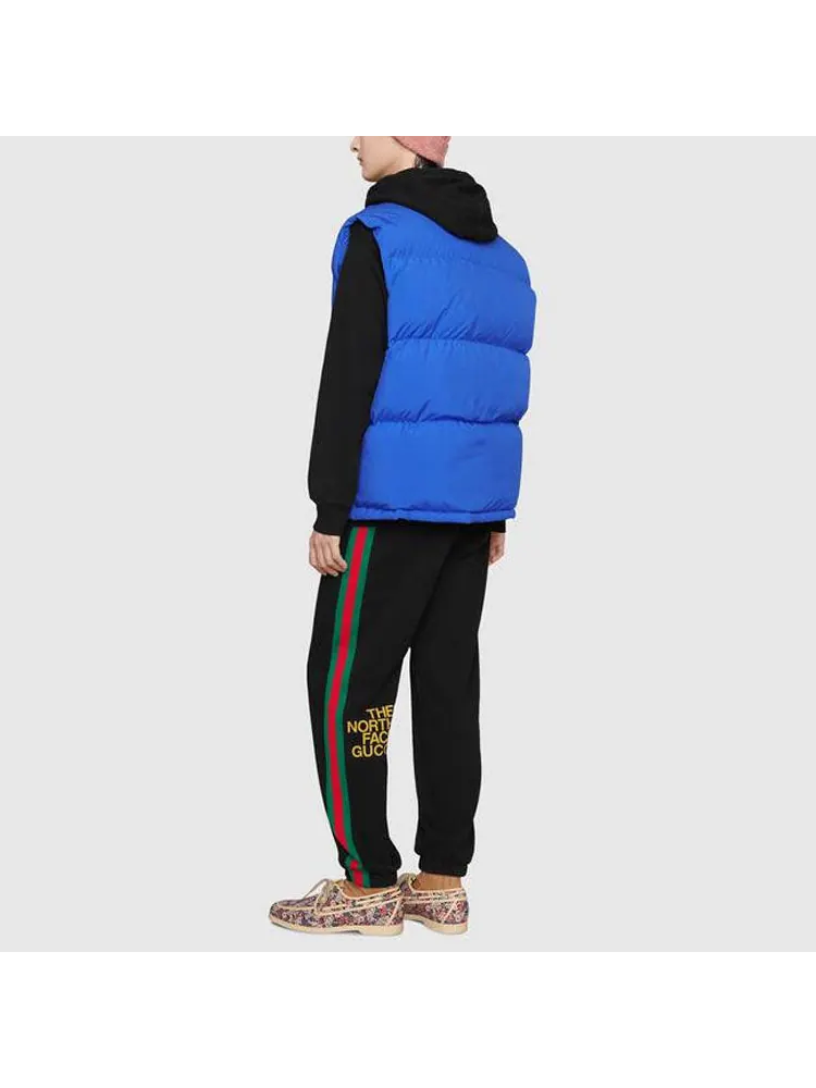 Спортивные брюки Gucci x THE NORTH FACE Crossover SS21, с принтом Webbing, хлопок — изображение 3 из 5, черный