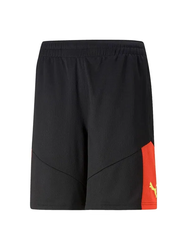 Шорты individual final shorts 'black' Puma — изображение 1 из 2, черный/оранжевый