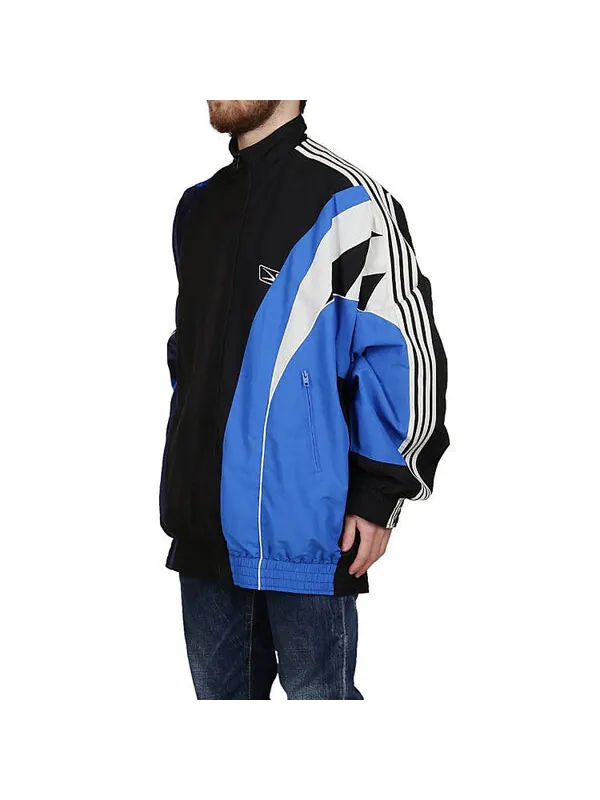 Куртка split tracksuit jacket 'black blue' Balenciaga — изображение 4 из 4, черный/синий
