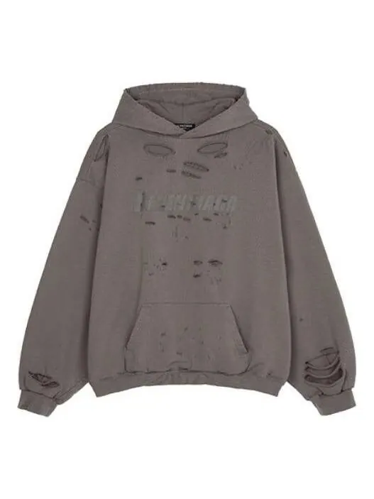 Толстовка caps destroyed hoodie 'tan' Balenciaga — изображение 1 из 4, бежевый