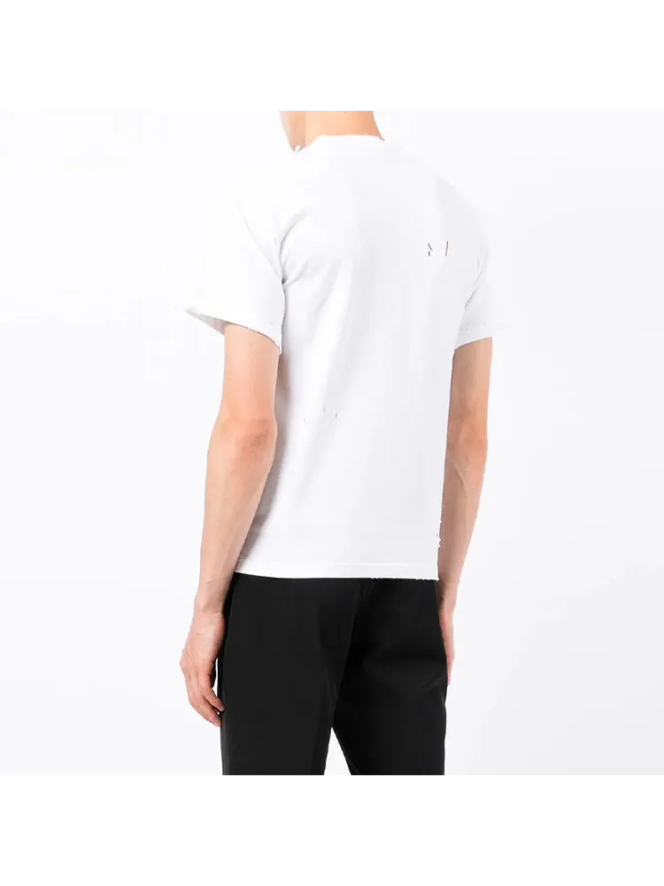 Футболка Balenciaga Blurred Logo T-Shirt 'White Black' — изображение 5 из 5, белый