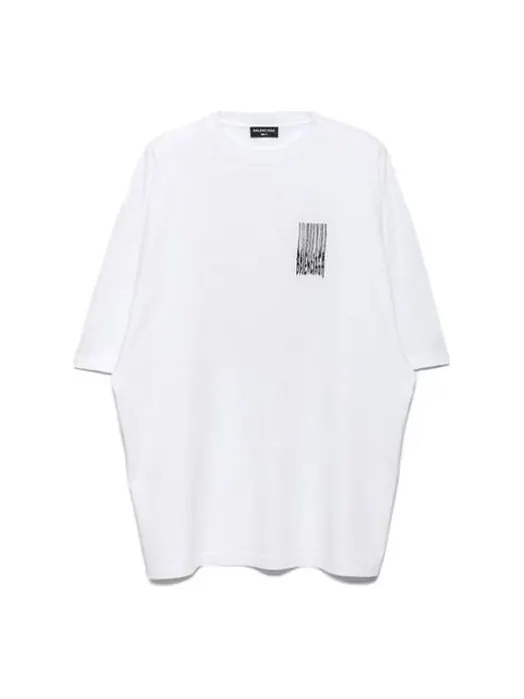 Футболка Balenciaga Barcode T-Shirt 'White' — изображение 1 из 4, белый