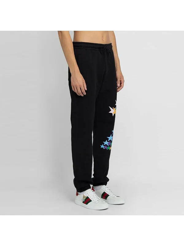 Брюки Gucci Graphic Print Lounge Pants — изображение 4 из 4, черный