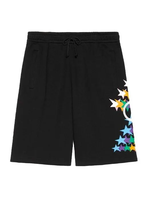 Шорты Gucci men's ss21 interlock double g printing cotton shorts