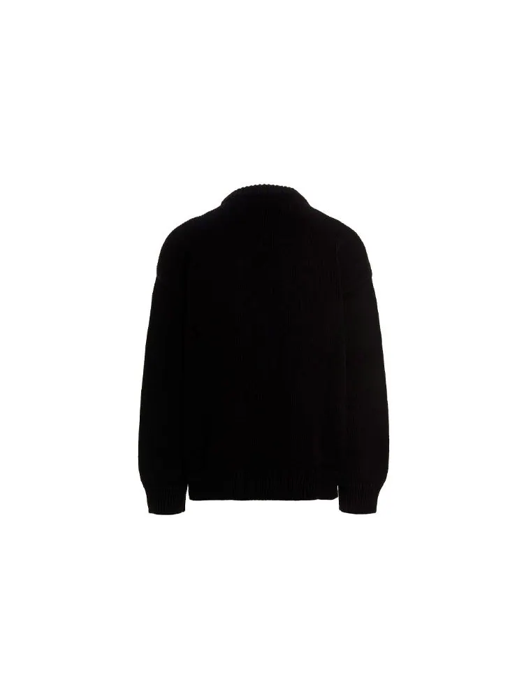Свитер Balenciaga BB Laurel Crown Logo Crewneck Knitted Sweater 'Black' — изображение 2 из 5, черный