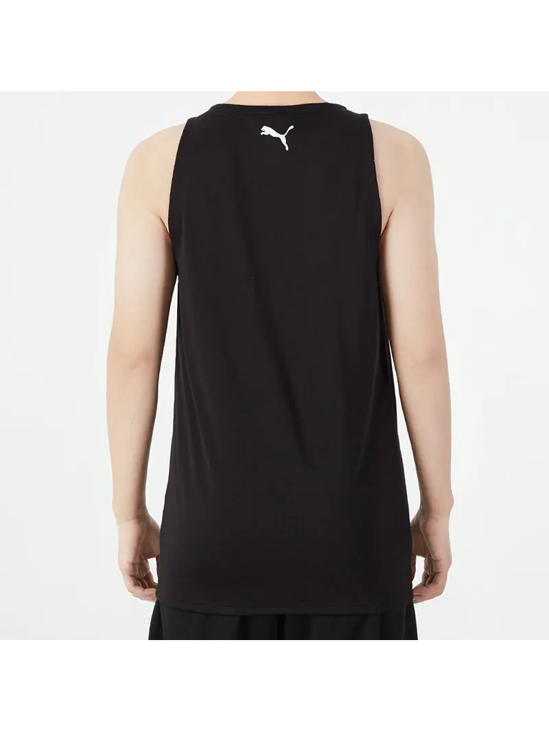 Спортивный топ PUMA Behind the Back Tank 'Black' 670833-02 — изображение 4 из 5, черный
