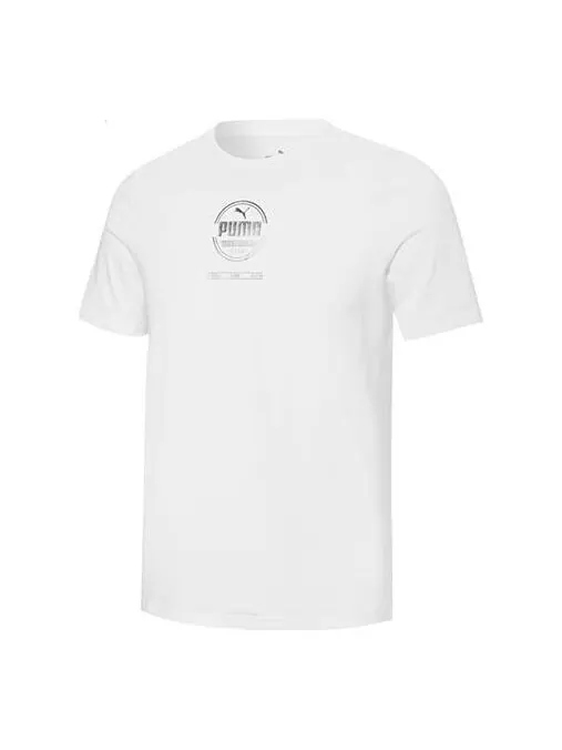 Футболка foil graphic tee 'white' Puma — изображение 1 из 2, белый