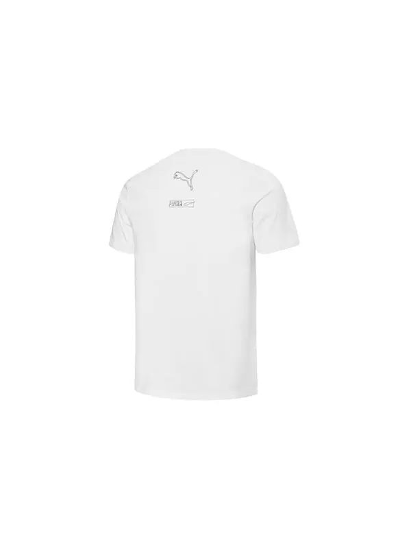 Футболка foil graphic tee 'white' Puma — изображение 2 из 2, белый